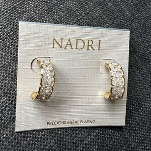 NWT $115 NADRI 18K Gold Plated A La Carte Hoop Earrings